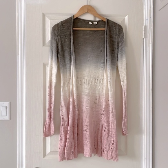Moth Ombré Tonal Tides Knit Cardigan Sweater Size Small - Picture 2 of 8